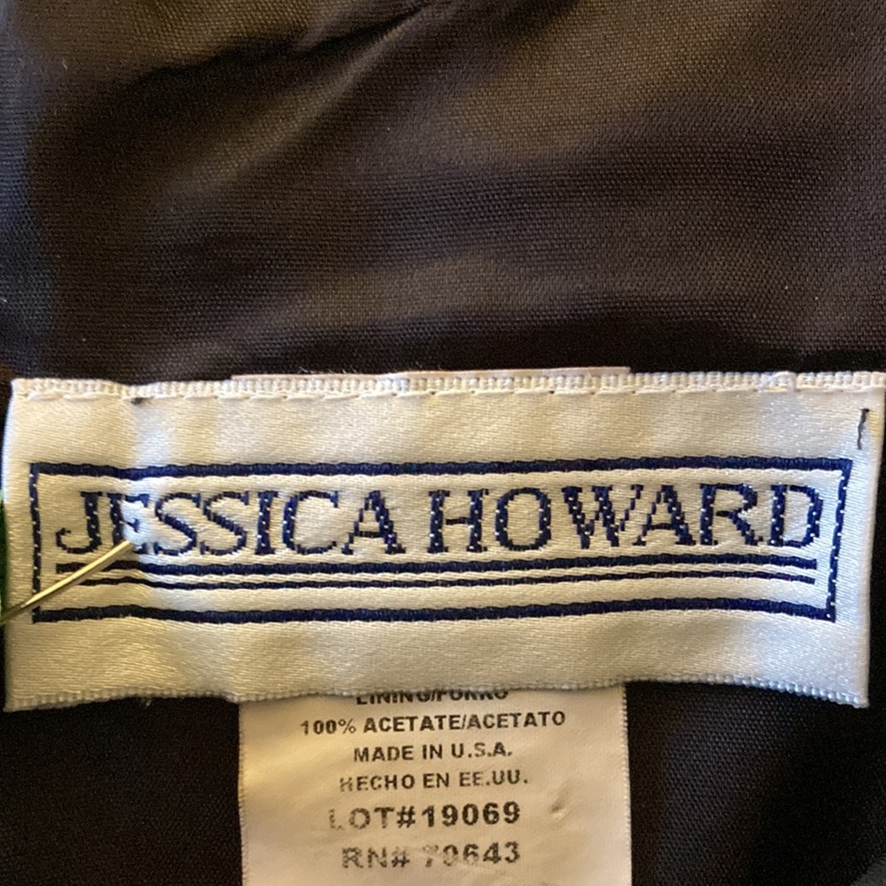 Jessica Howard size 12 polka dots lined  dress 97% cotton 2% spandex Made in USA - Picture 8 of 10